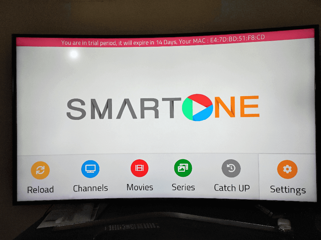 SmartOne IPTV app MAC-adres scherm op Samsung TV - zo simpel werkt het met pro-iptv.eu