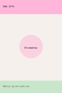 Droomshow poster