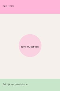Sprookjesboom poster